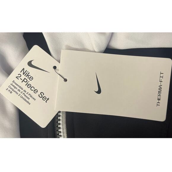 Nike Boys Dry Fit Therma Zip Hoodie & Sweatpants 2 Piece Set 18M Black - NEW - Picture 8 of 12